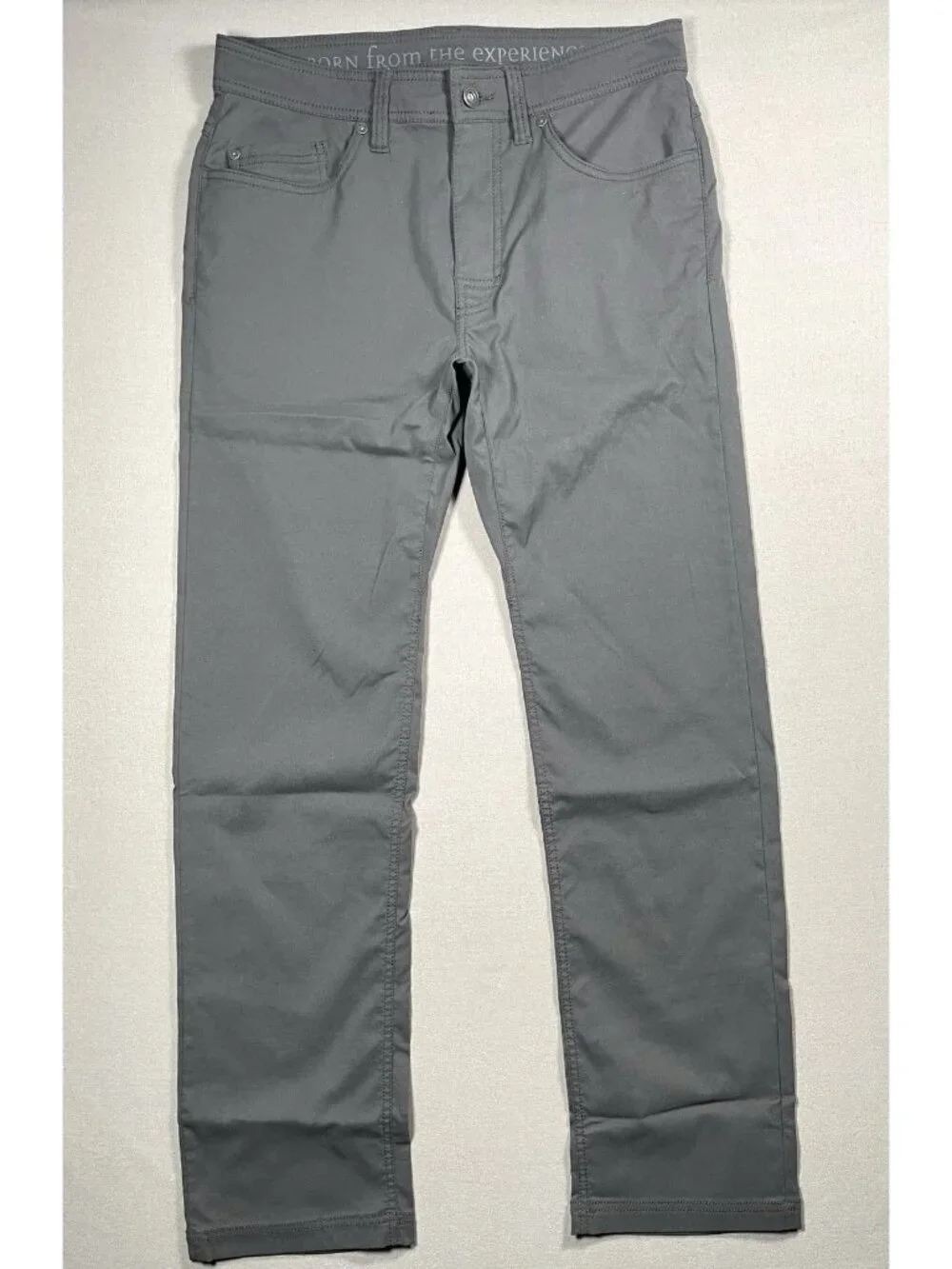 Prana Brion Zion Stretch Outdoor Charcoal Gray Slim Fit Pants - Men Size 32 X 31